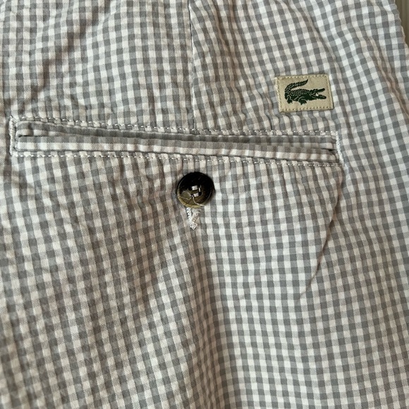 Men’s Lacoste gingham shorts - Picture 3 of 5